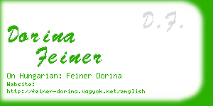 dorina feiner business card